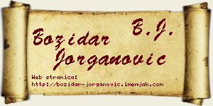 Božidar Jorganović vizit kartica